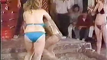 টাইটানিক টনি হেসরিং কাদা রেসলিং -80 ক্লাসিক!